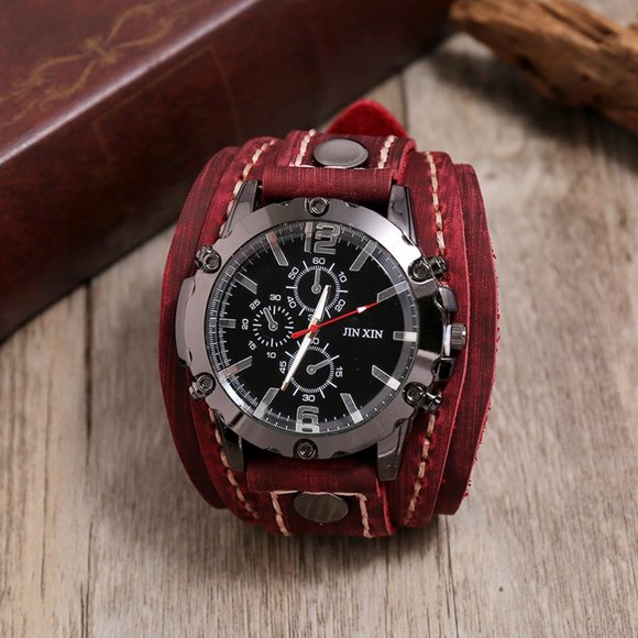 Other - ✨✨BRAND NEW Punk Style Vintage Handmade Leather Watch